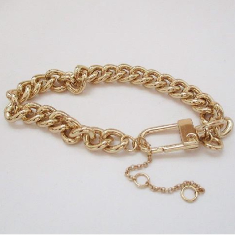 NWOT Gold-Tone Bracelet with Pearl Accent 7-1/2” + 2” Extender